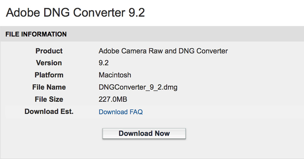 Adobe DNG Converter Crack