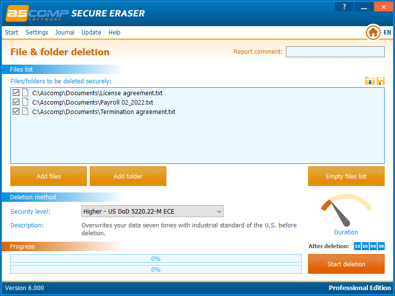 Secure Eraser Professional Crack