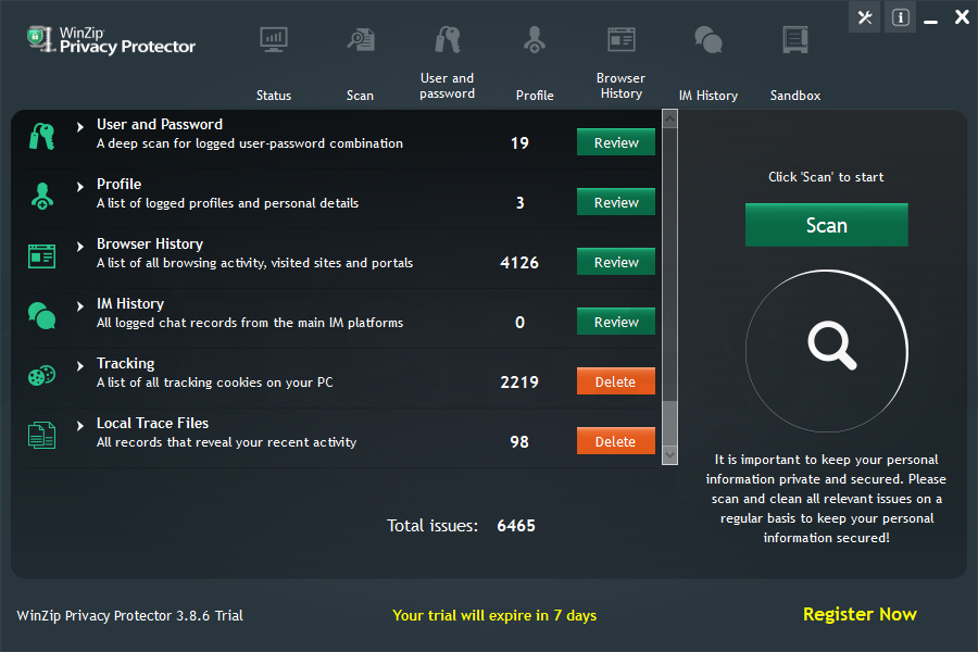 WinZip Privacy Protector Crack