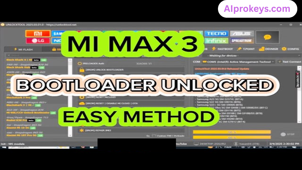 MI Max 3 (nitrogen) Bootloader Unlock File Full Download